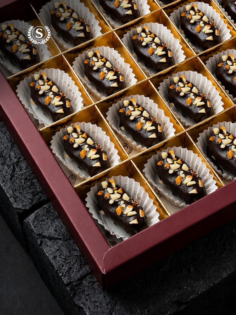 Premium Dark Chocolate Almond Dates - alt view