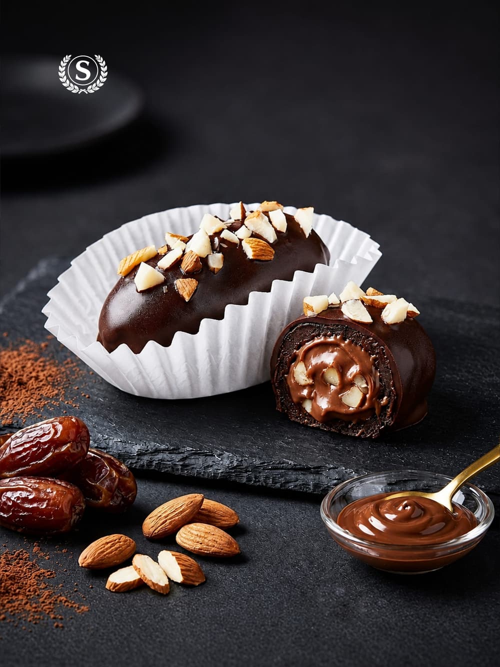 Premium Dark Chocolate Almond Dates