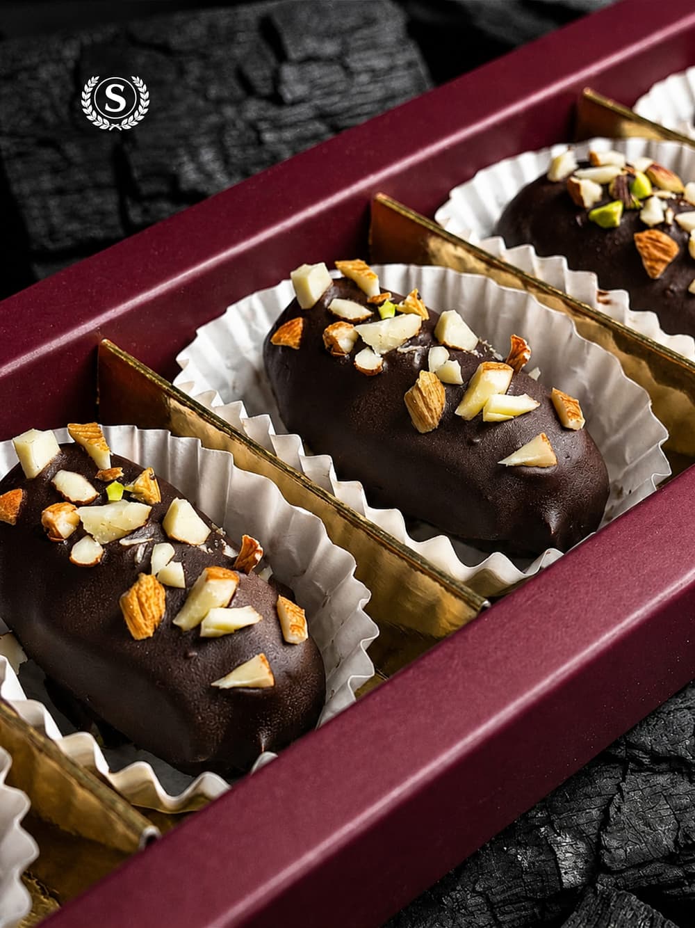 Premium Dark Chocolate Almond Dates - alt view