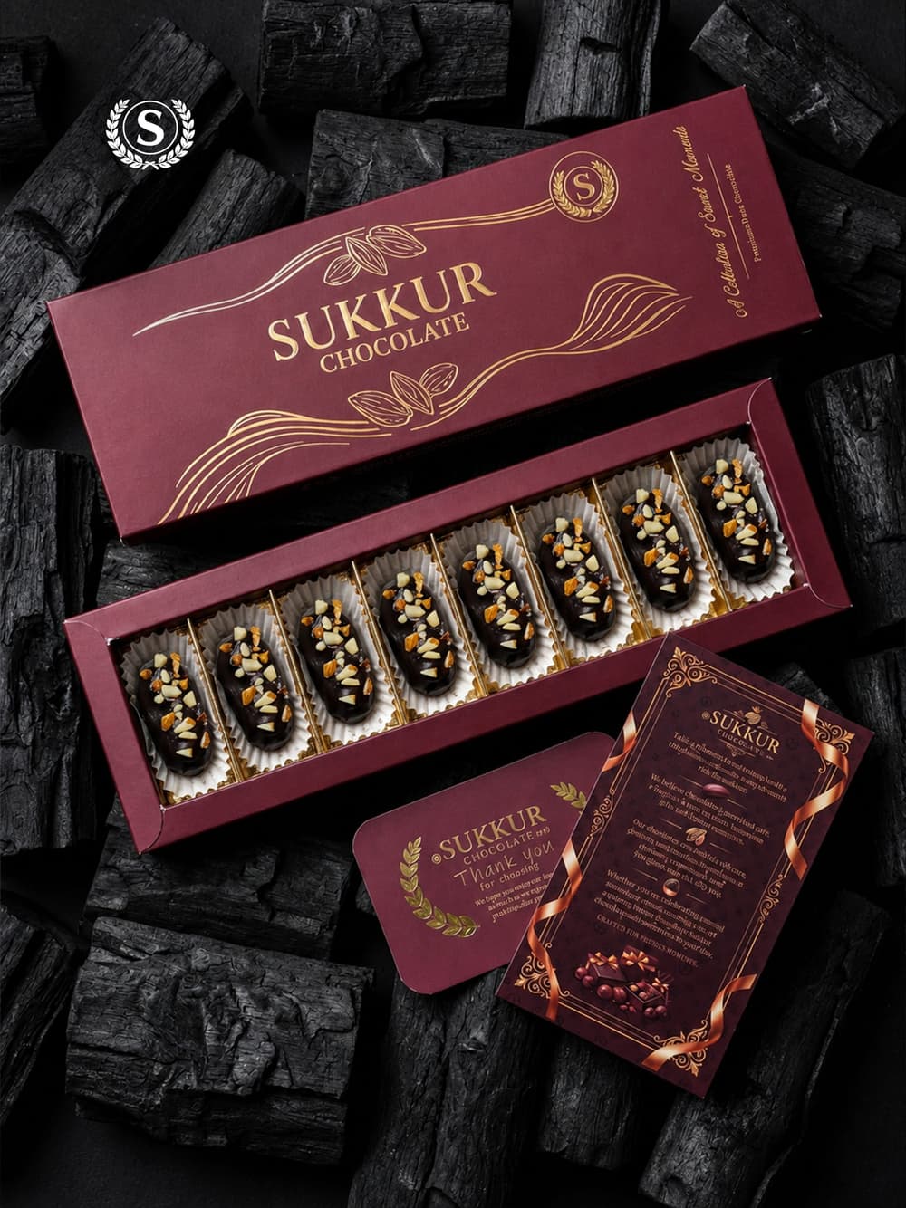Premium Dark Chocolate Almond Dates view 4