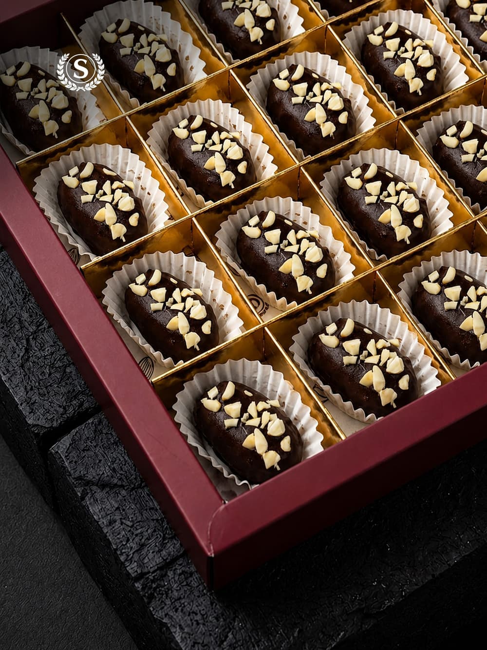 Premium Dark Chocolate Cashew Dates - alt view