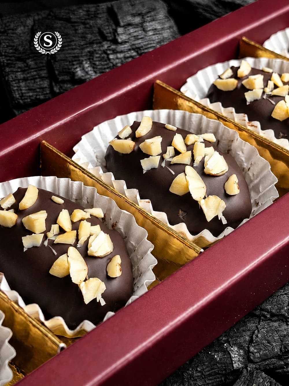 Premium Dark Chocolate Cashew Dates - alt view