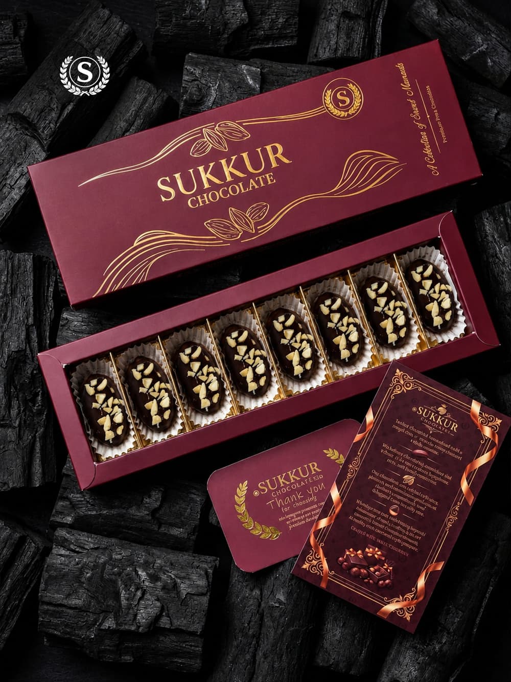 Premium Dark Chocolate Cashew Dates view 4