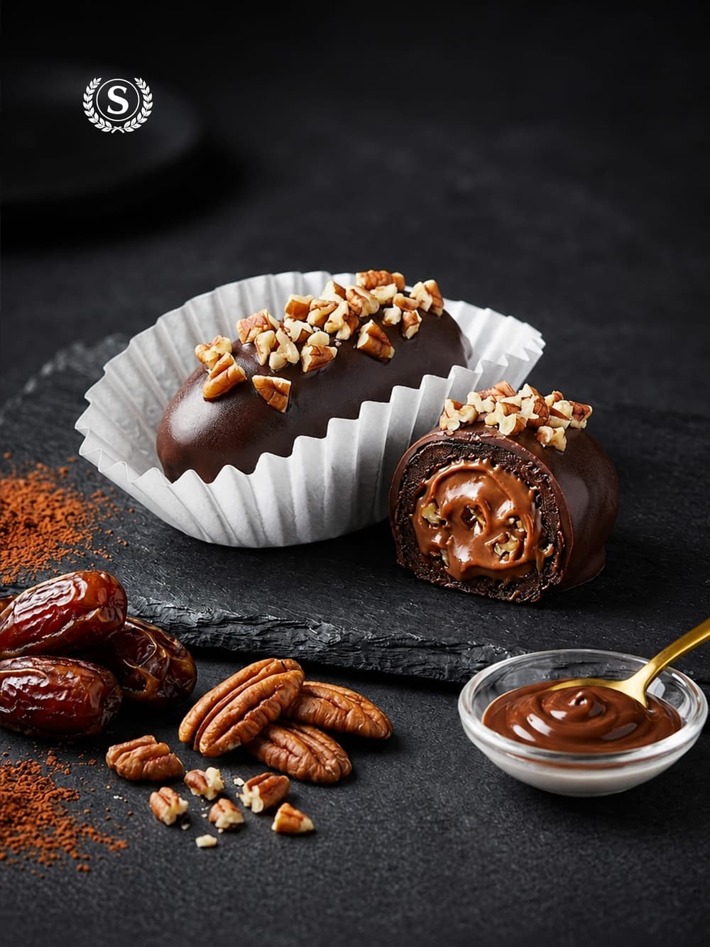 Premium Dark Chocolate Pecan Dates