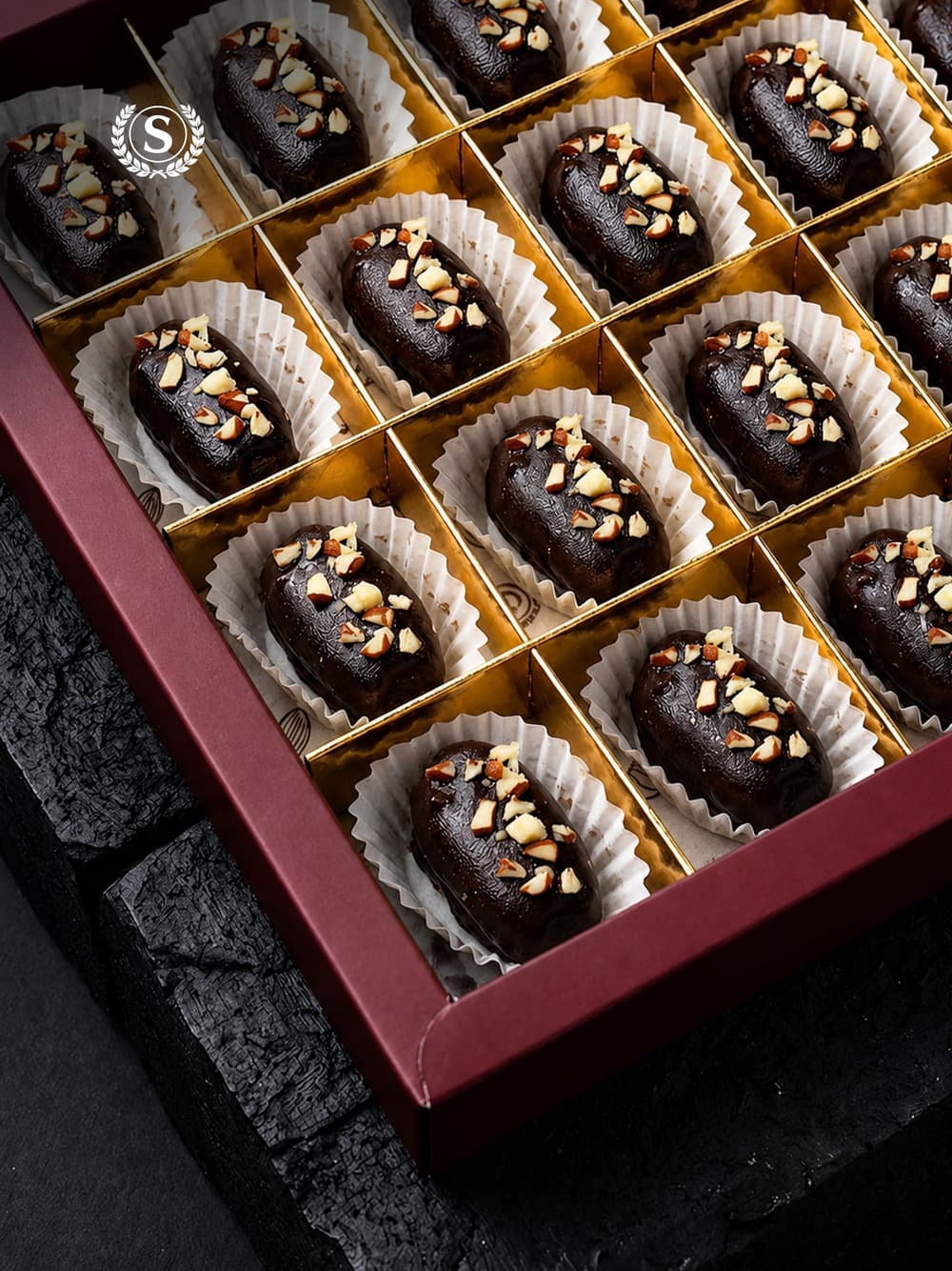 Premium Dark Chocolate Pecan Dates - alt view