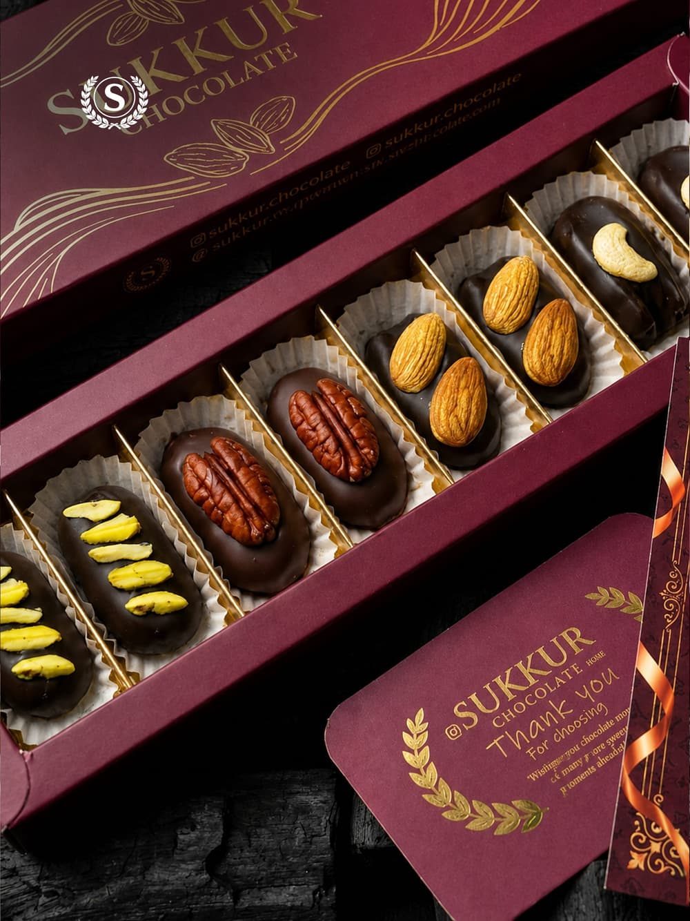 Premium Dark Chocolate Dates Collection - alt view