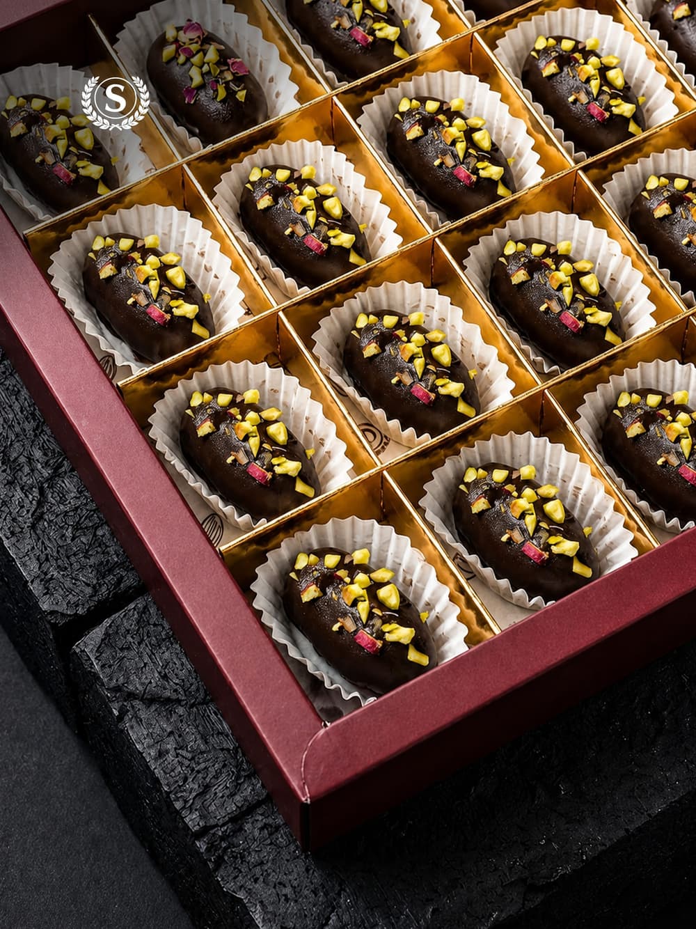 Premium Dark Chocolate Pistachio Dates - alt view