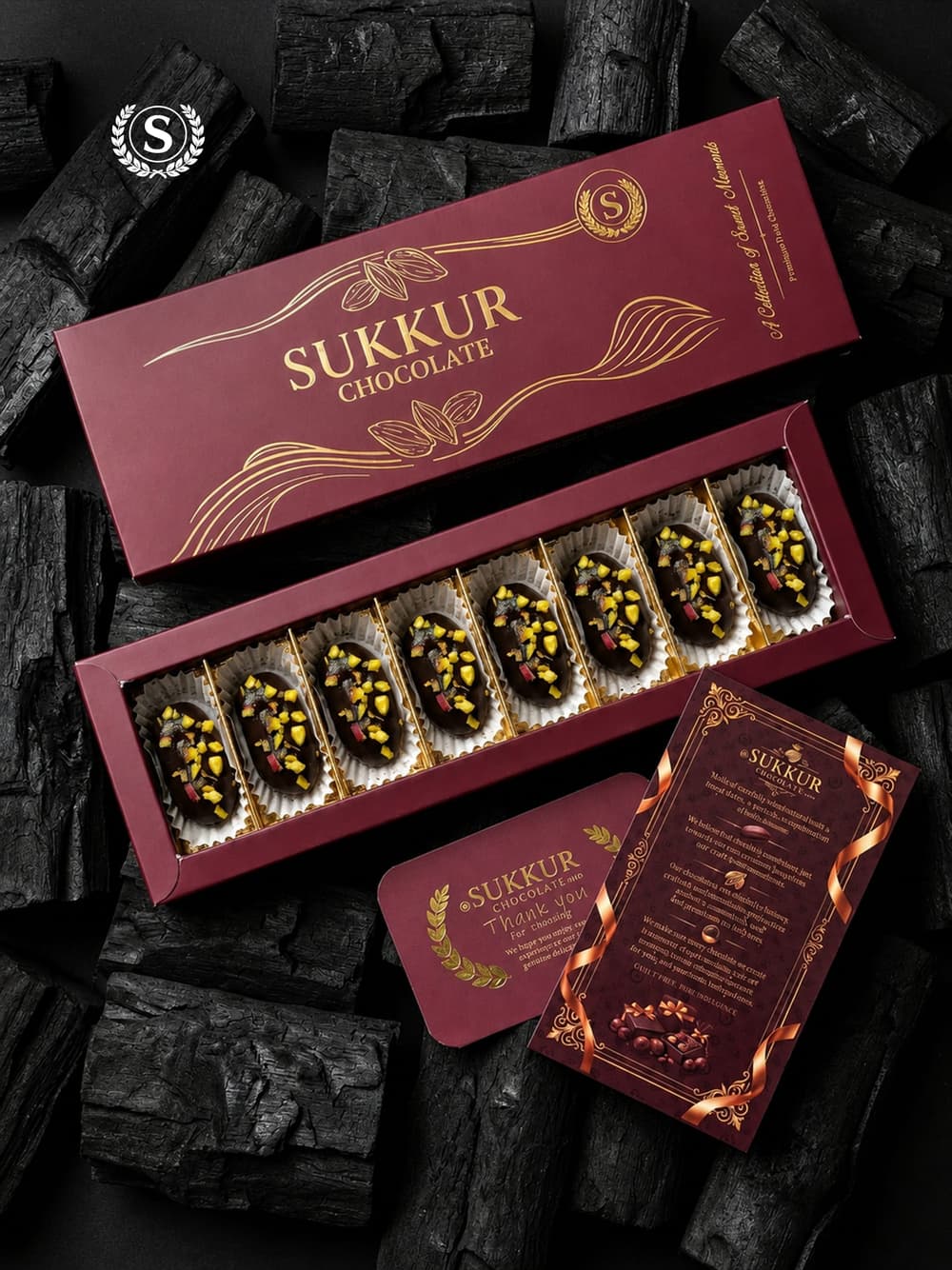 Premium Dark Chocolate Pistachio Dates view 4